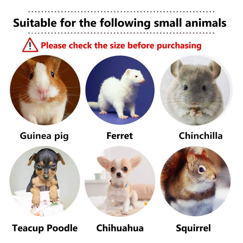 Rypet Guinea Pig Harness and Leash - Soft Mesh Small Animal Harness with Safe Bell, No Pull Comfort Padded Vest for Guinea Pigs, Ferret, Chinchilla and Similar Small Animals - Image 5